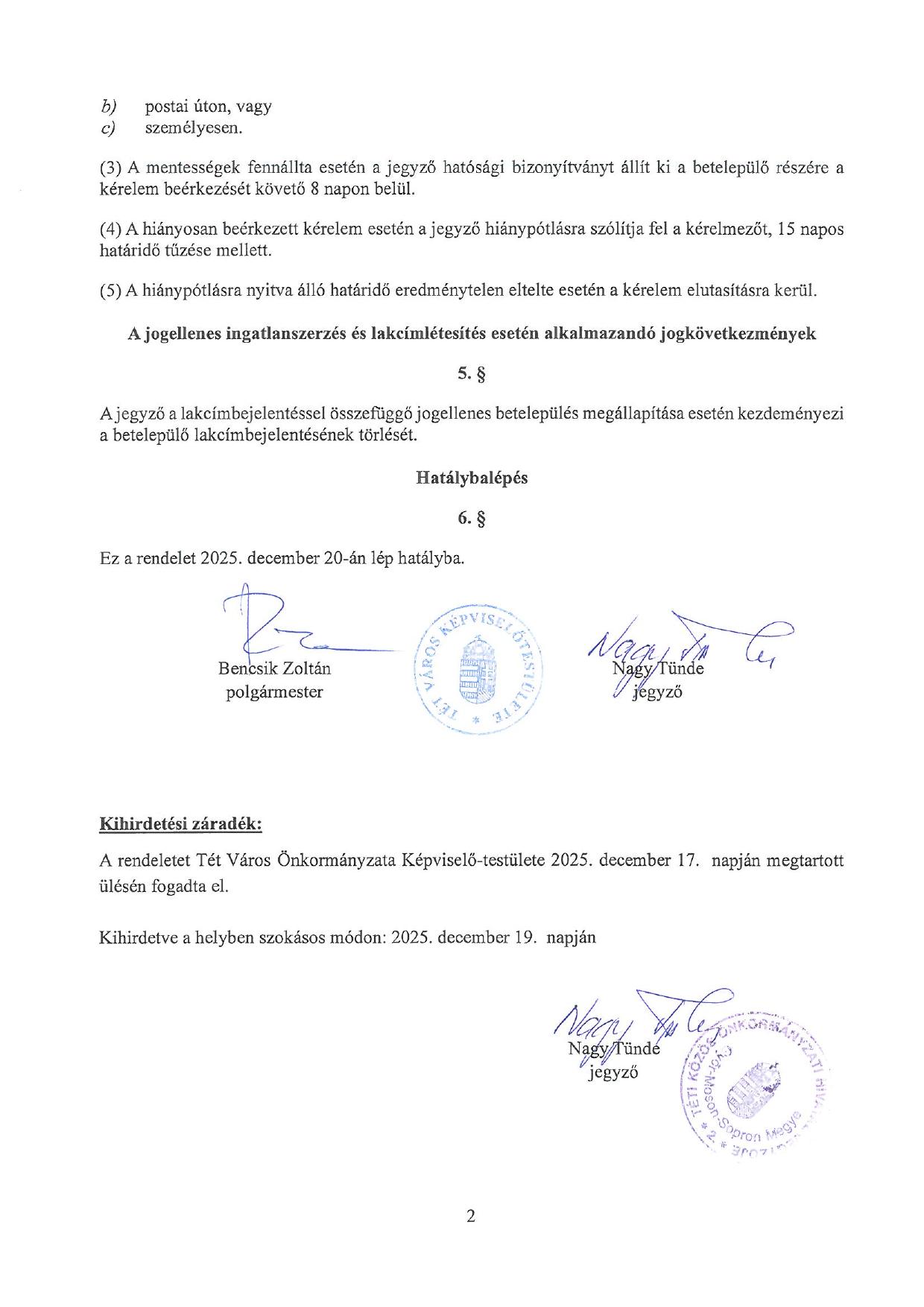 helyi önazonosság védelméről 2