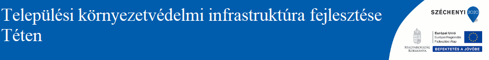 környezetvédelmi infrastruktúra fejlesztése